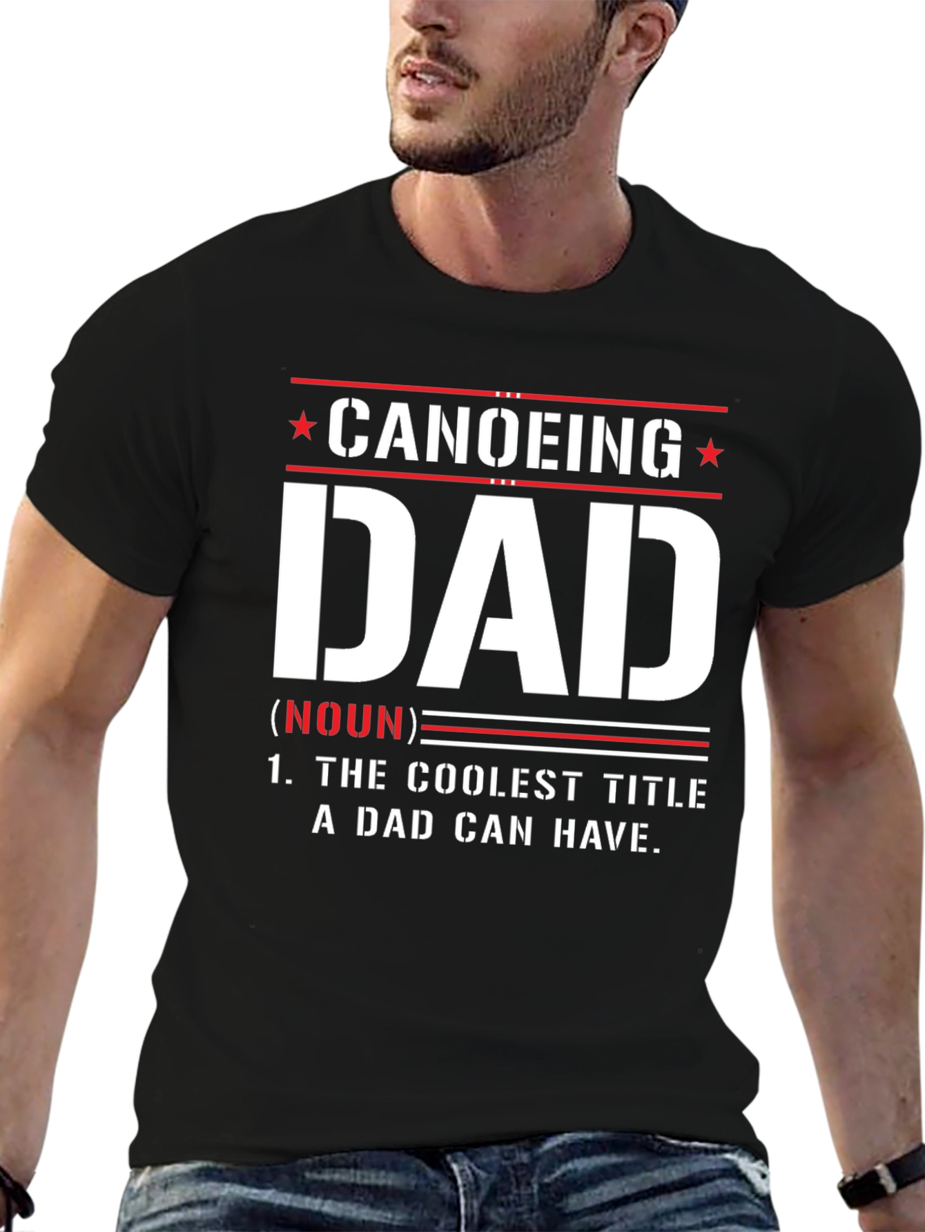 Canoeing Dad Graphic T-Shirt - Coolest Dad Ever!