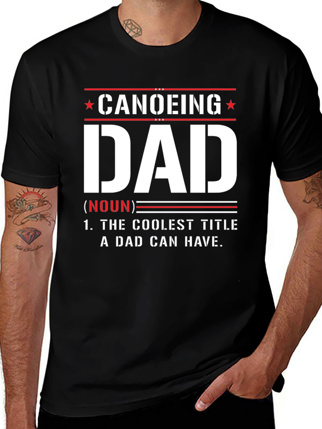 Canoeing Dad Graphic T-Shirt - Coolest Dad Ever!