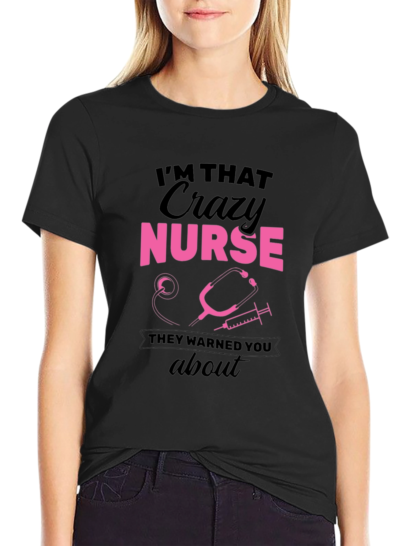 Crazy Nurse Graphic Tee - Funny Nurse T-Shirt
