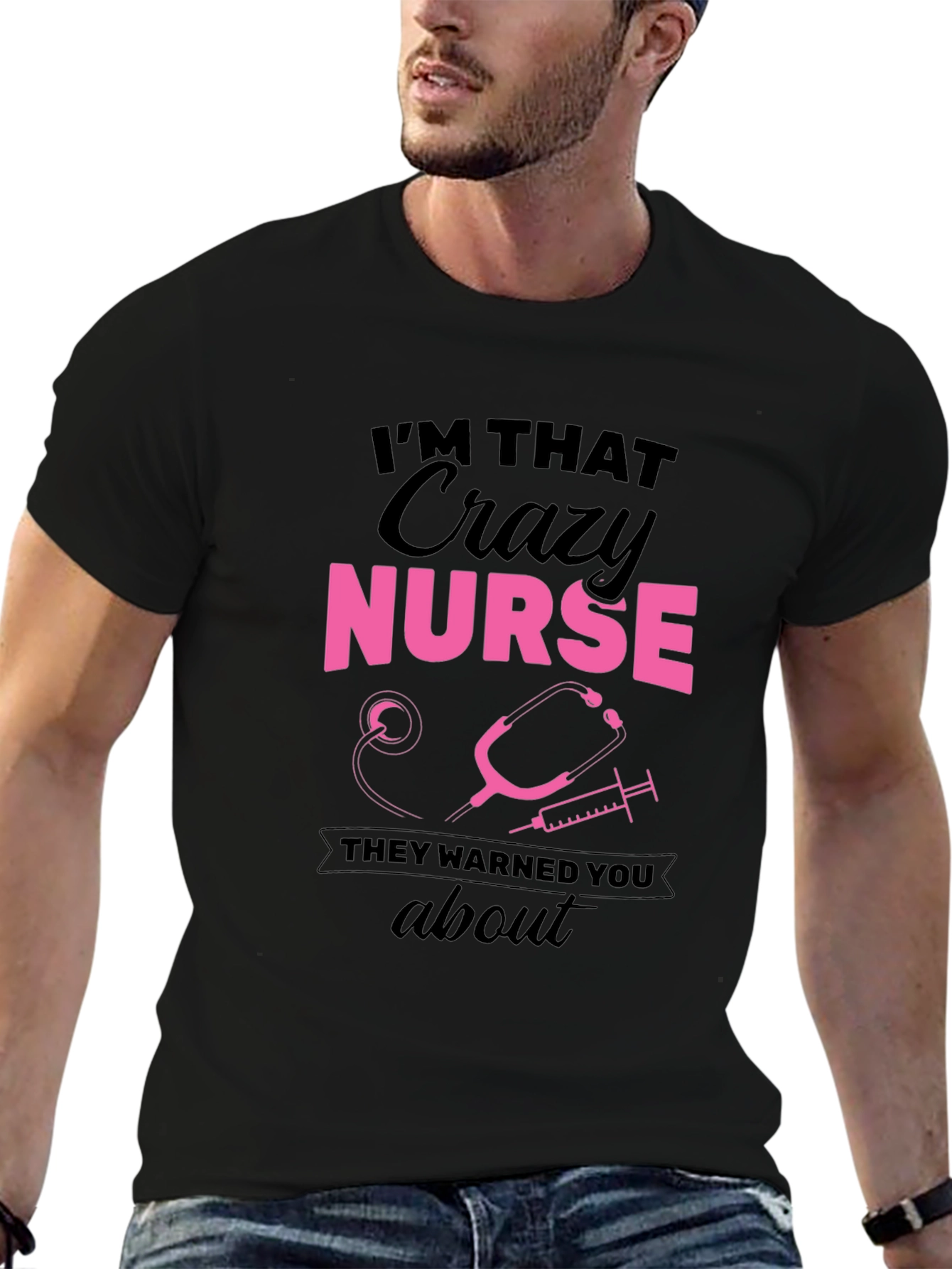 Crazy Nurse Graphic Tee - Funny Nurse T-Shirt