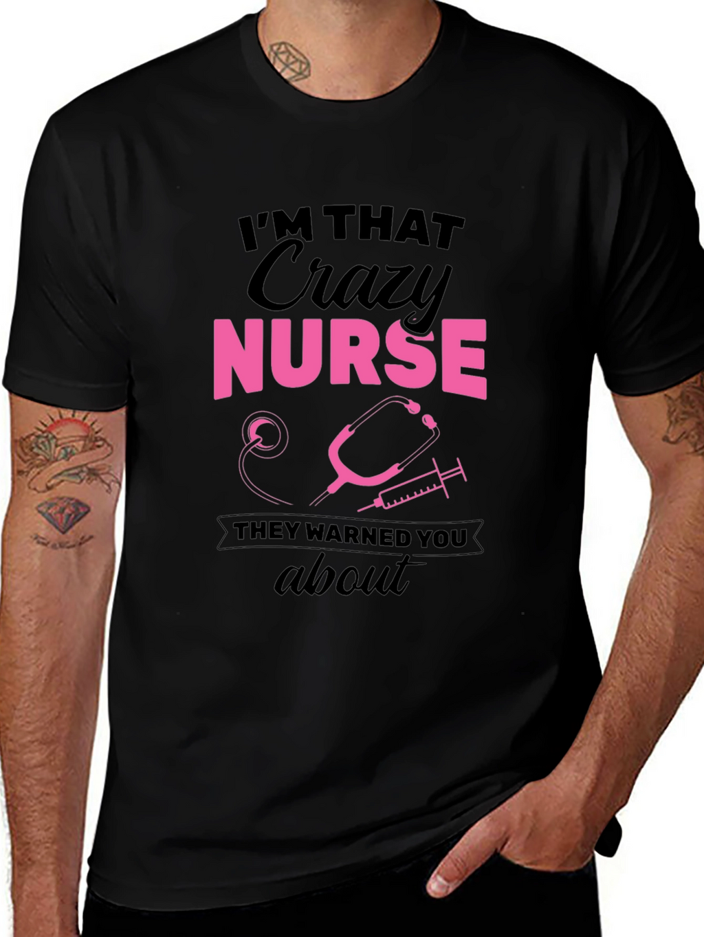 Crazy Nurse Graphic Tee - Funny Nurse T-Shirt