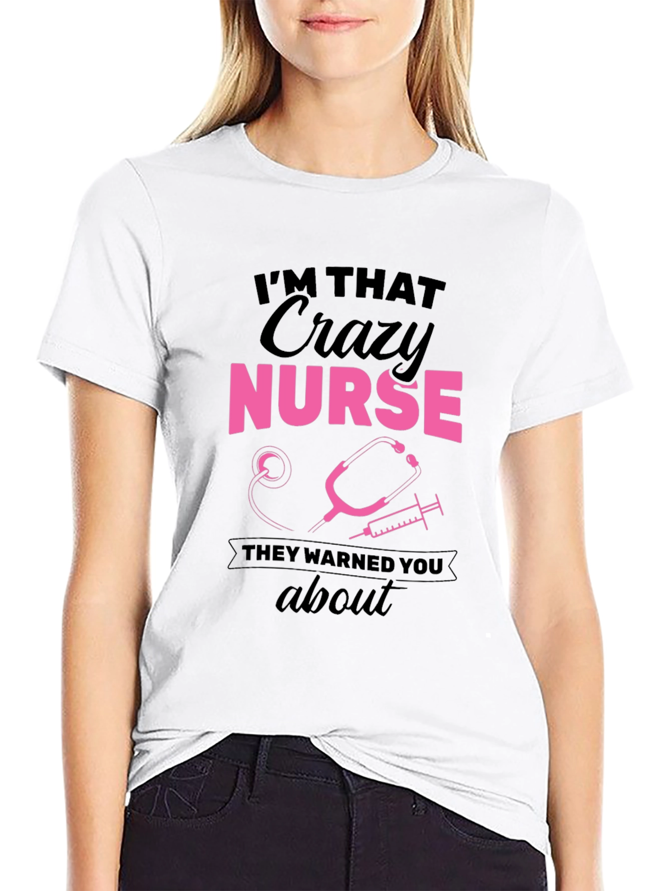 Crazy Nurse Graphic Tee - Funny Nurse T-Shirt