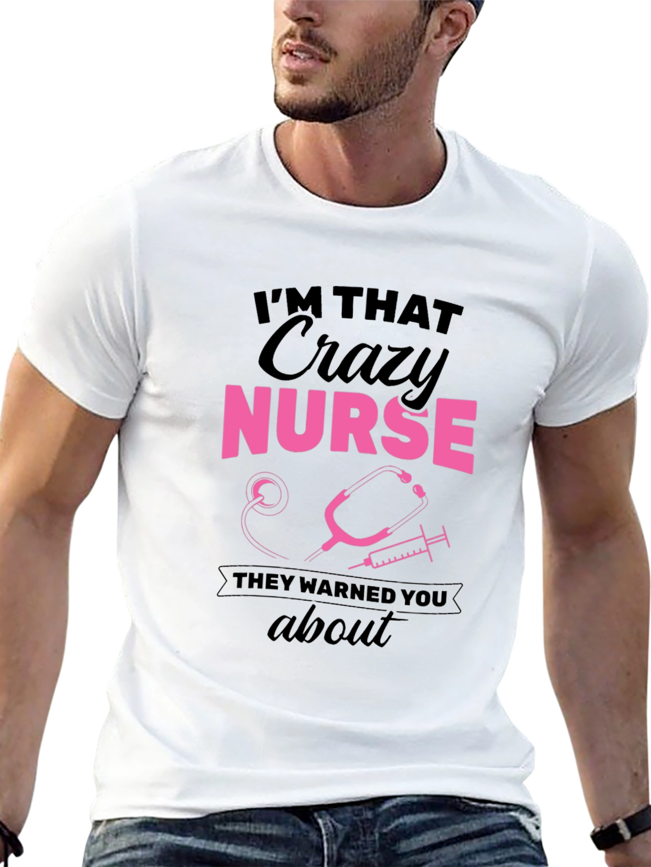 Crazy Nurse Graphic Tee - Funny Nurse T-Shirt