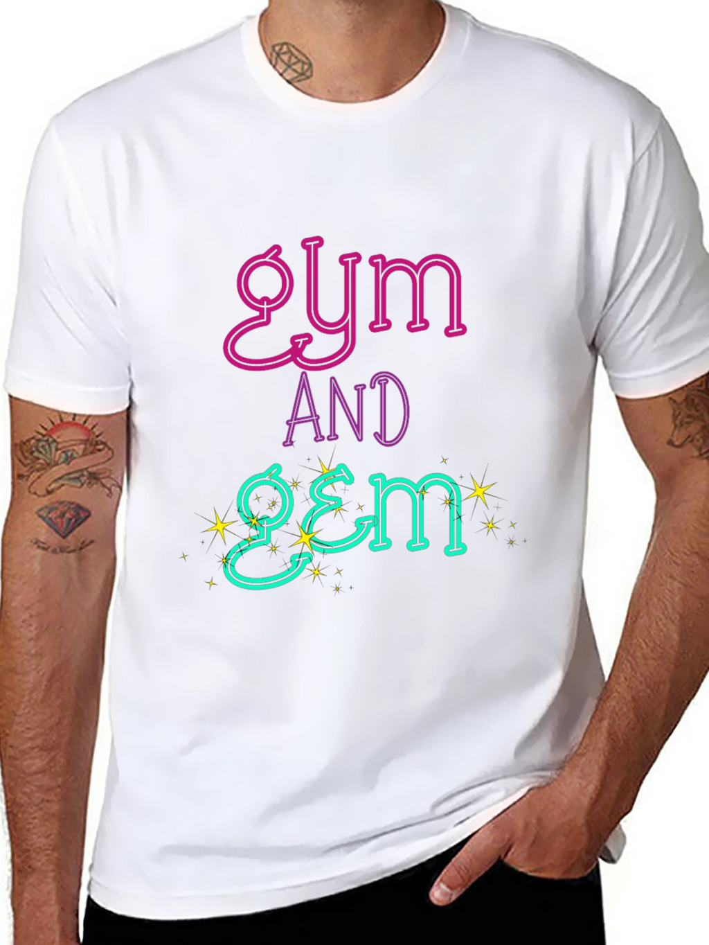 Gym and Gem Black T-Shirt