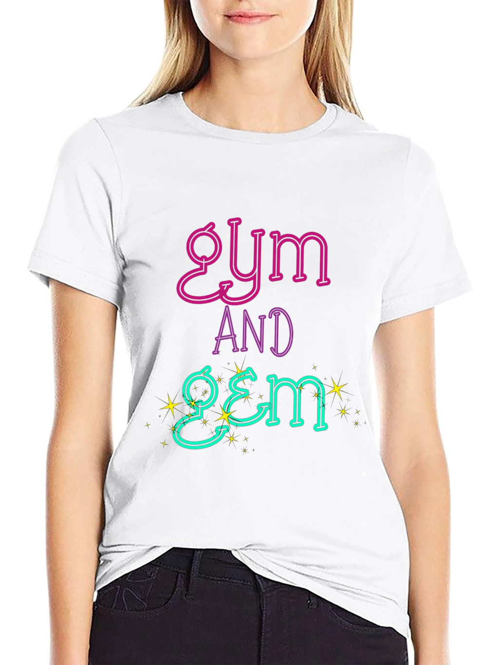 Gym and Gem Black T-Shirt