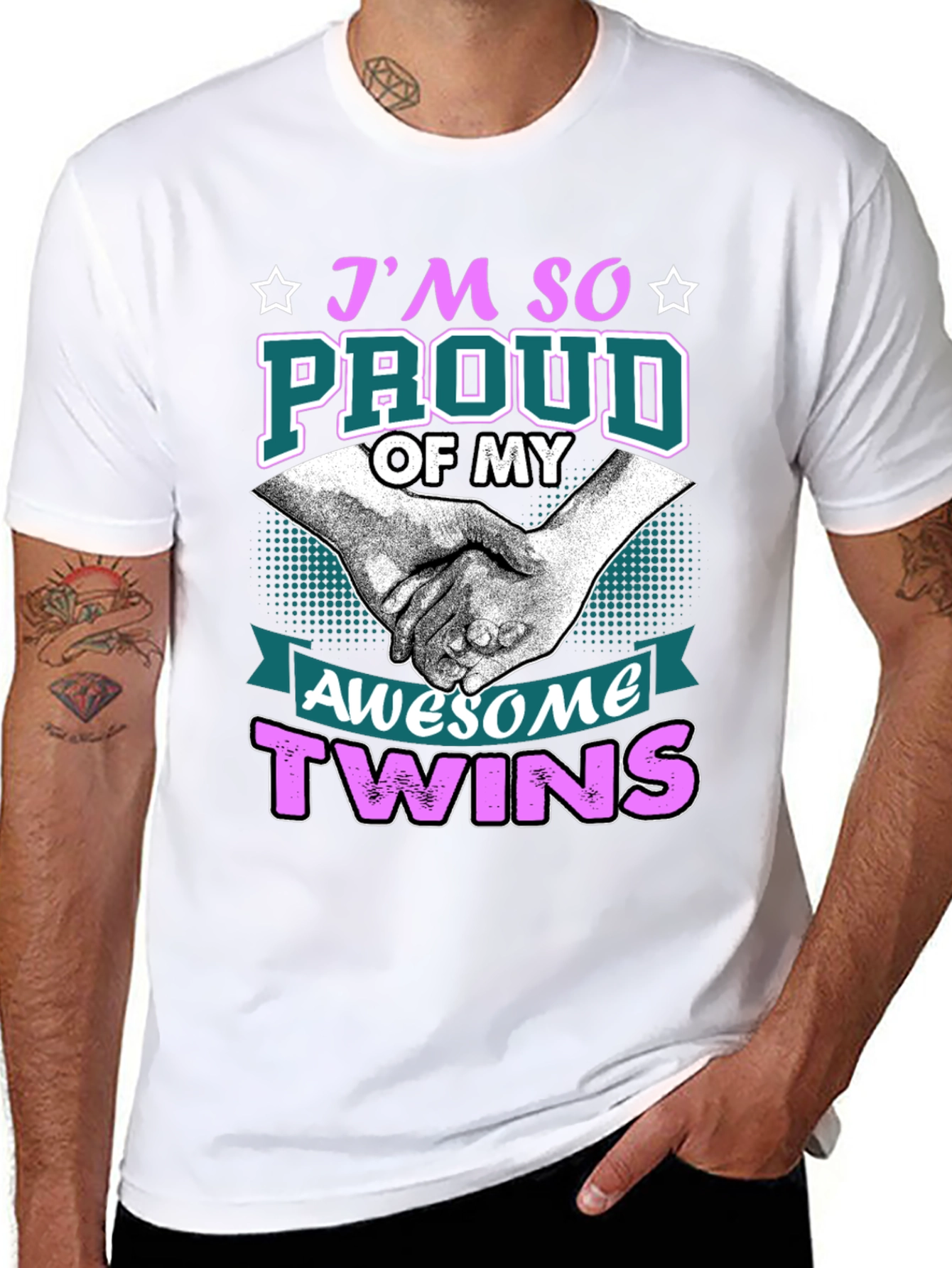 Proud Twins T-Shirt - Awesome Design!