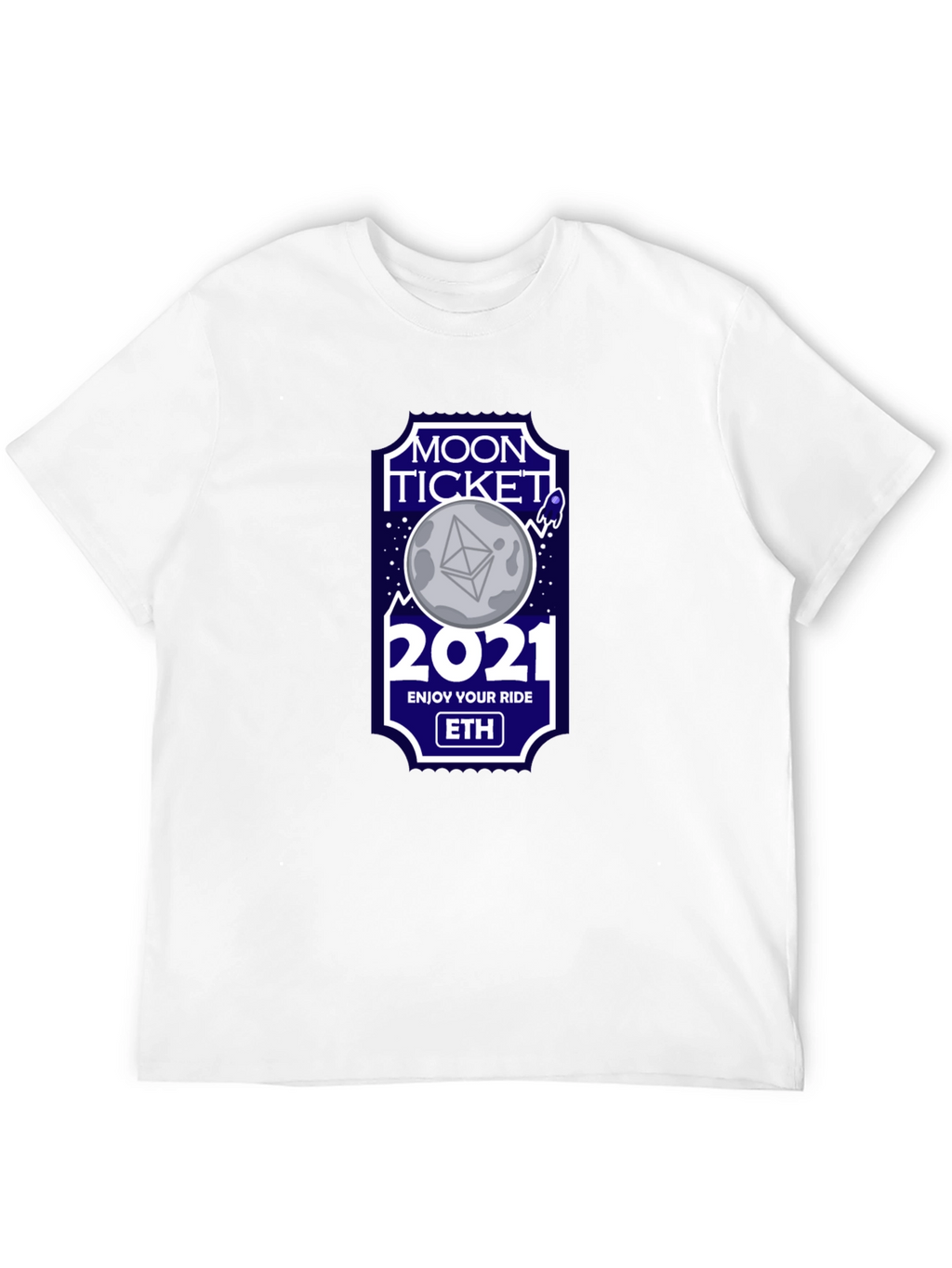 Moon Ticket 2021 ETH Crypto T-Shirt