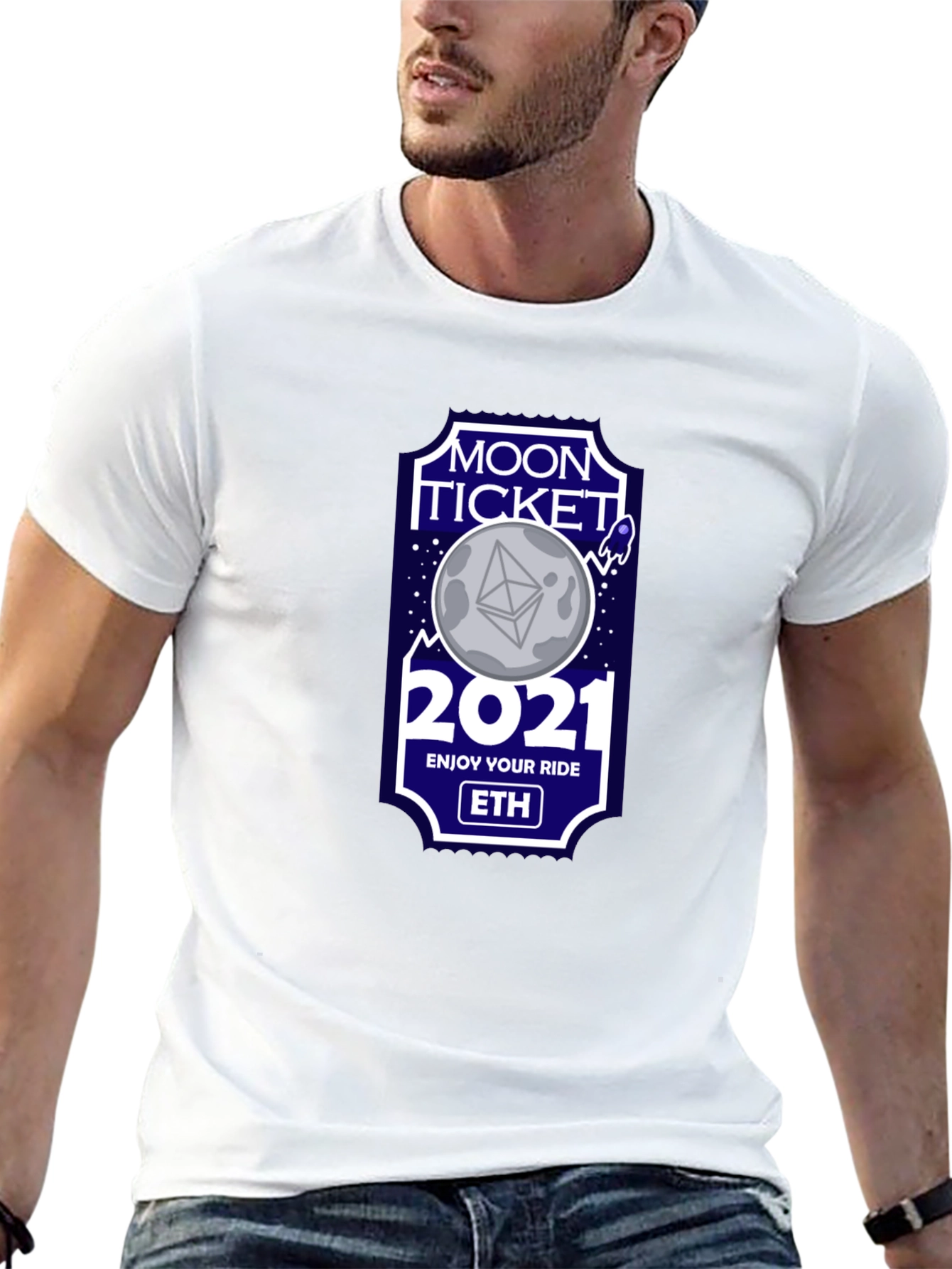 Moon Ticket 2021 ETH Crypto T-Shirt