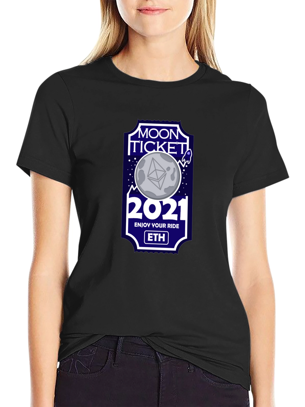 Moon Ticket 2021 ETH Crypto T-Shirt