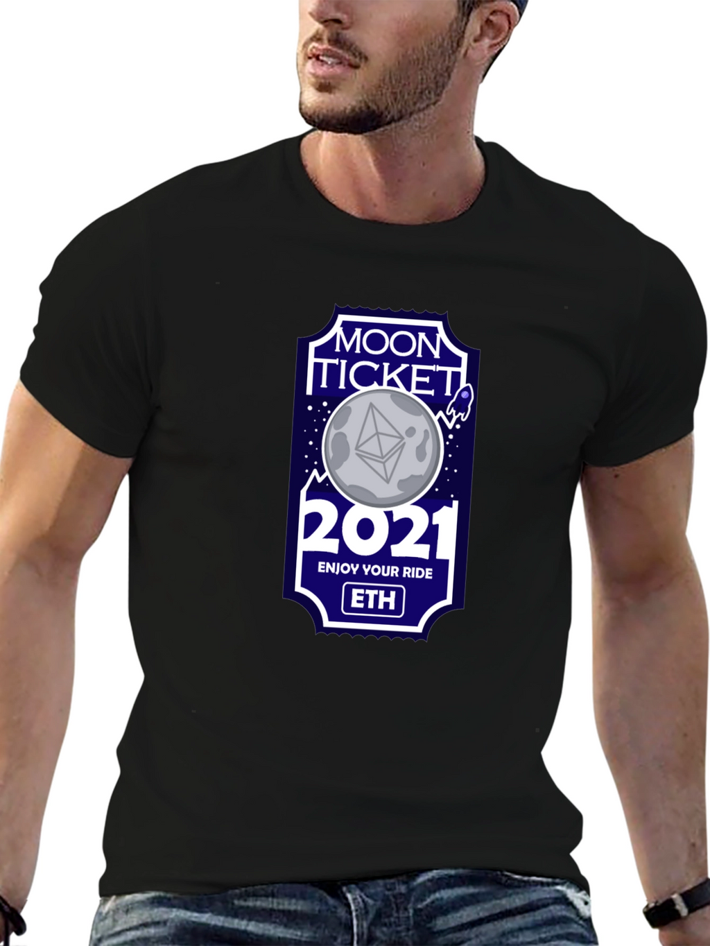 Moon Ticket 2021 ETH Crypto T-Shirt