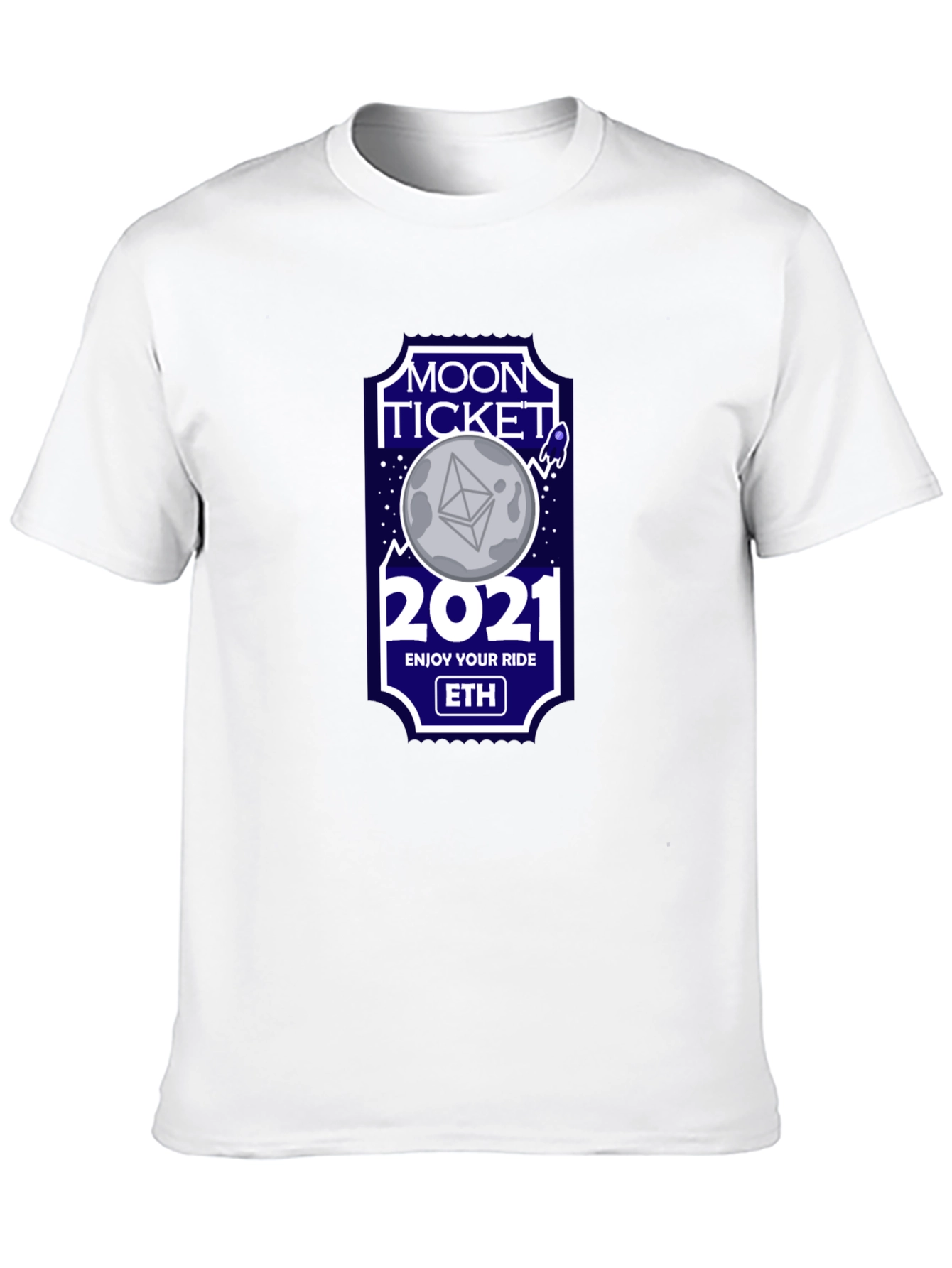 Moon Ticket 2021 ETH Crypto T-Shirt