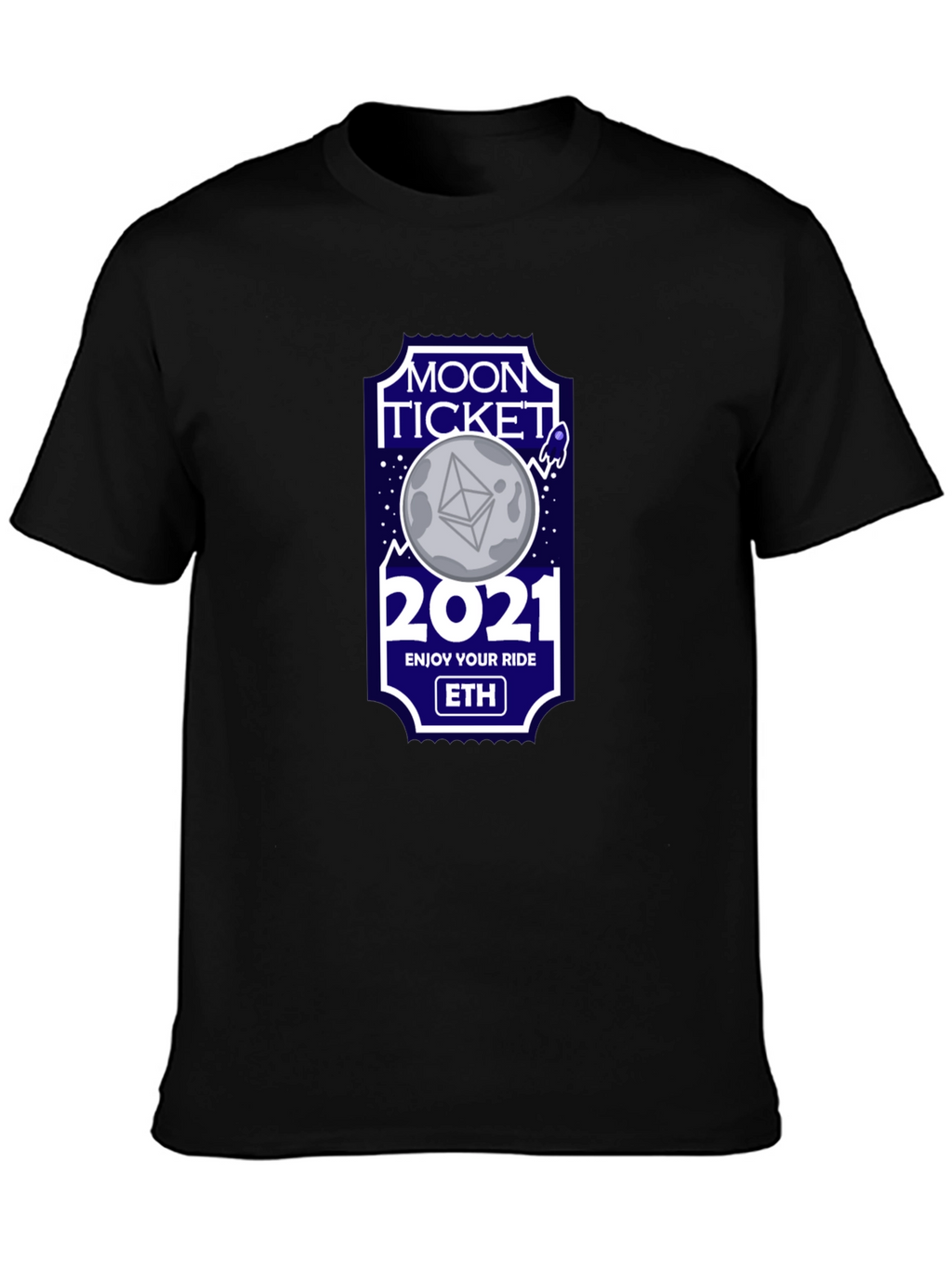 Moon Ticket 2021 ETH Crypto T-Shirt