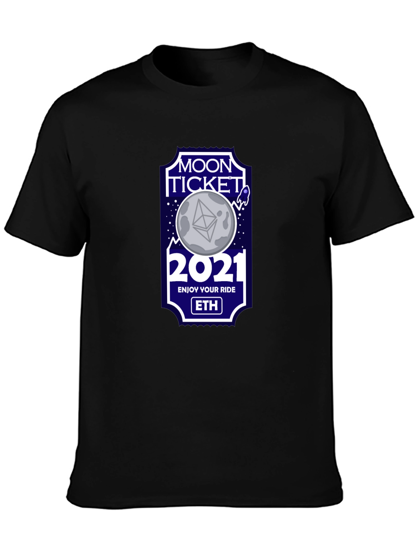 Moon Ticket 2021 ETH Crypto T-Shirt