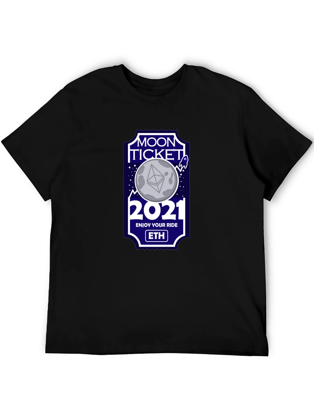 Moon Ticket 2021 ETH Crypto T-Shirt