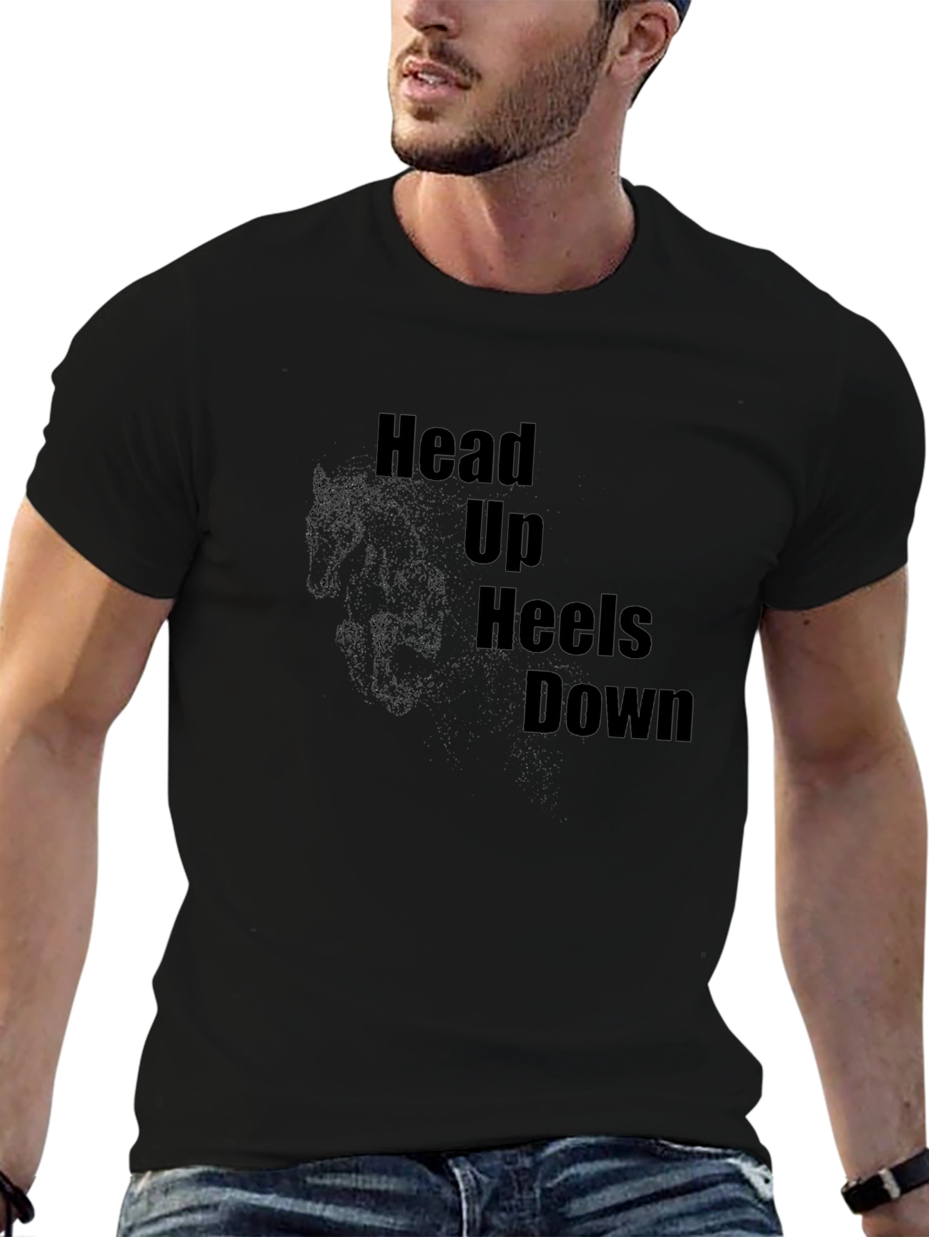 Equestrian T-Shirt - Head Up Heels Down