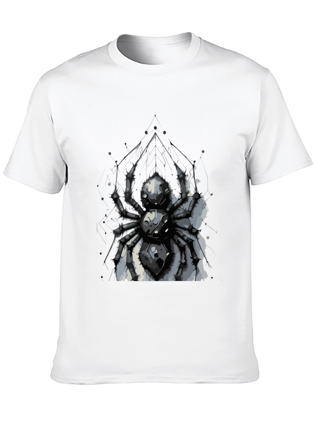 Spider Graphic Print Black T-Shirt
