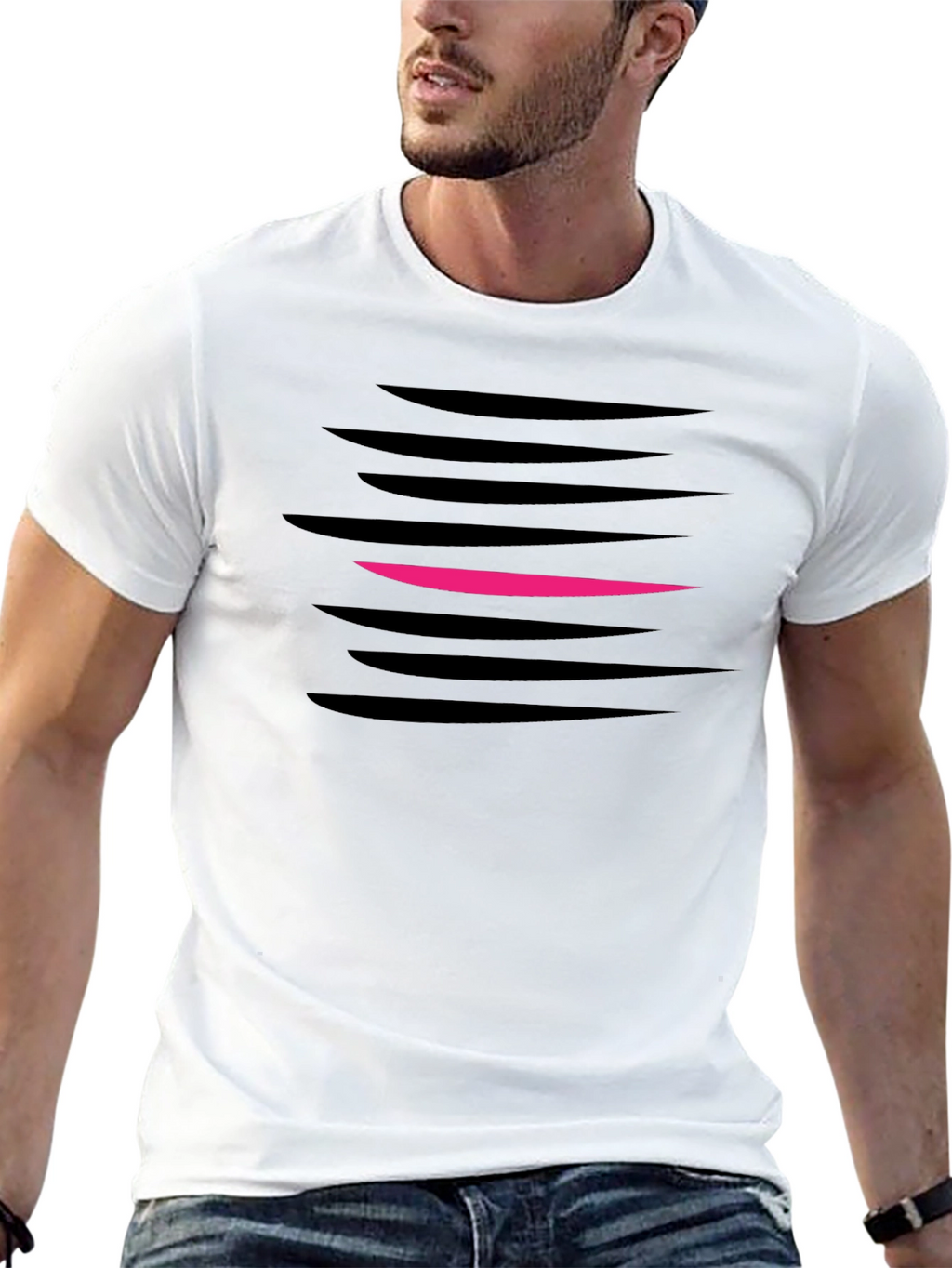Abstract Graphic T-Shirt - Modern Mens Tee
