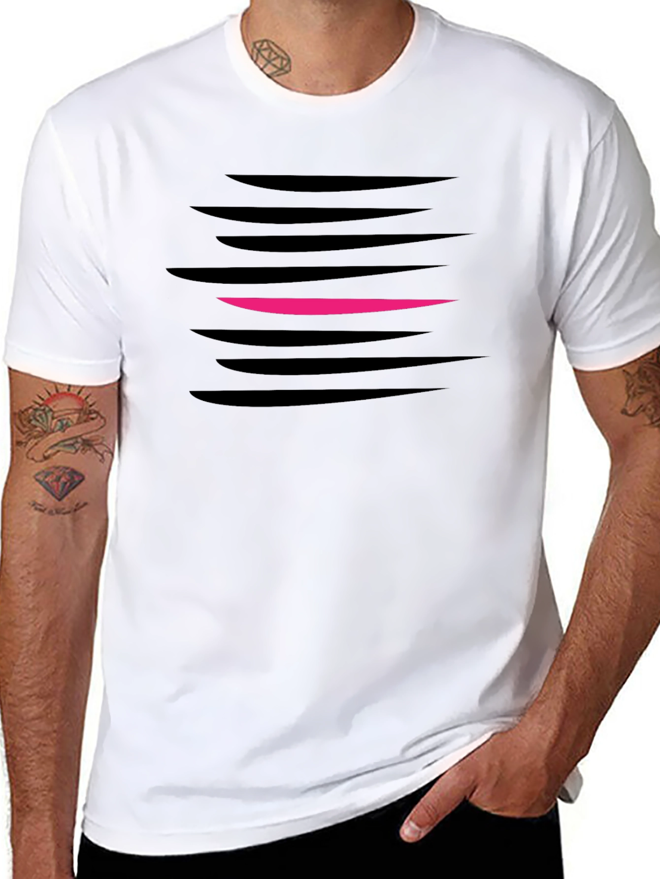 Abstract Graphic T-Shirt - Modern Mens Tee