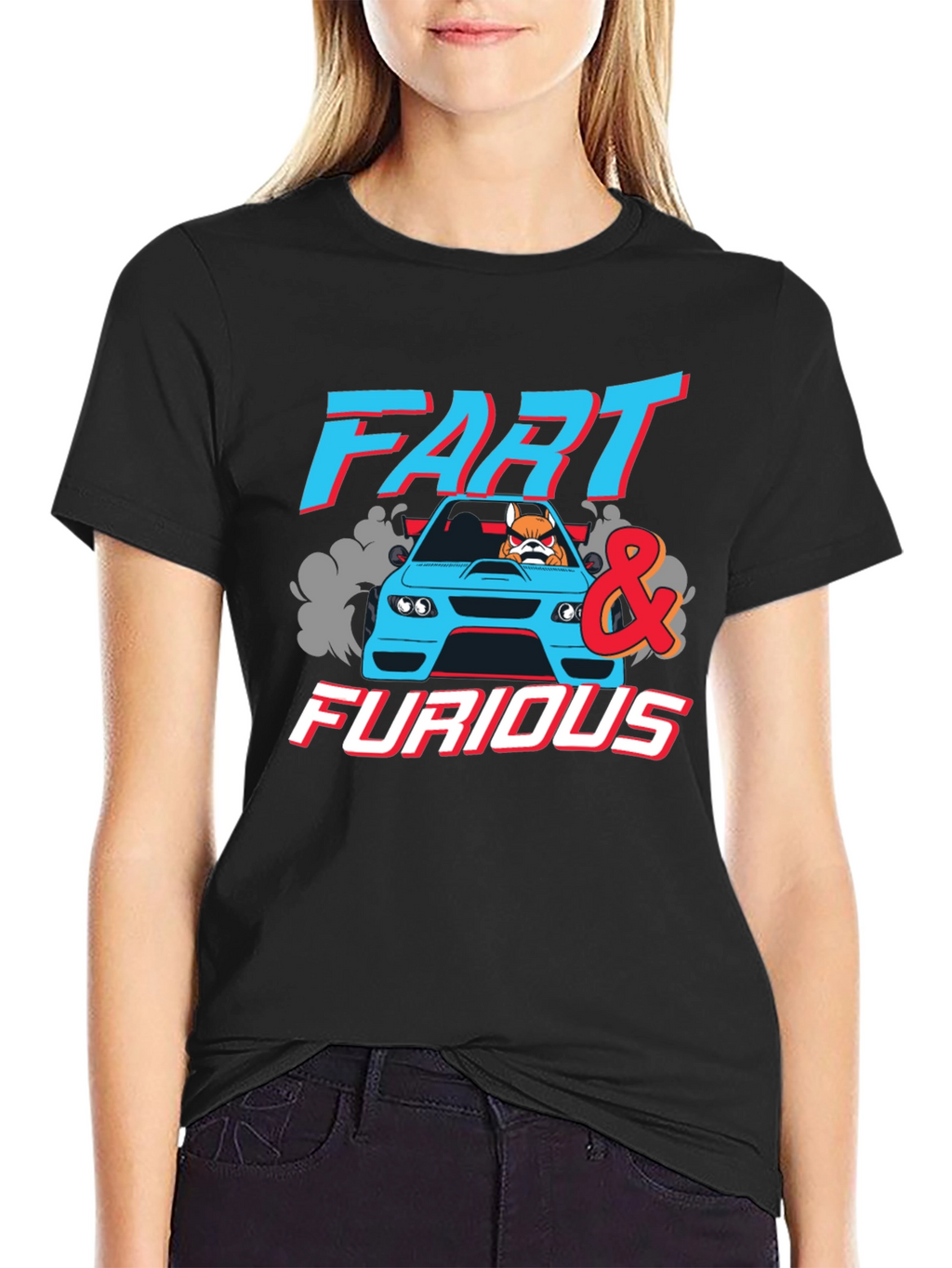 Fart and Furious Graphic Tee - Black Cotton T-Shirt