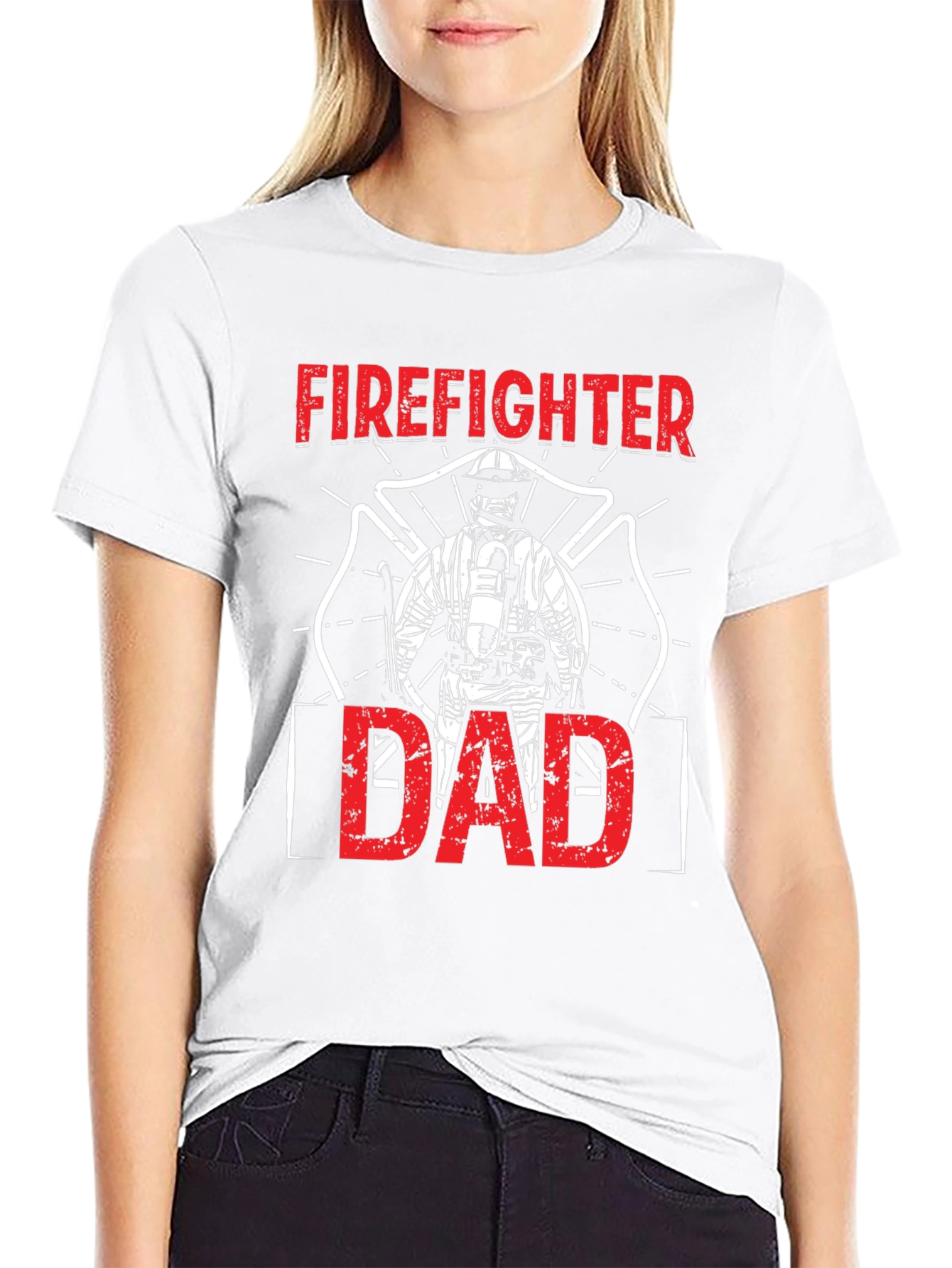 Firefighter Dad Graphic T-Shirt