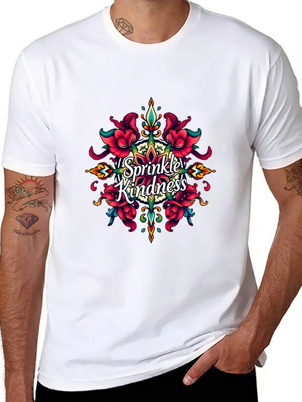 Sprinkle Kindness Black T-Shirt