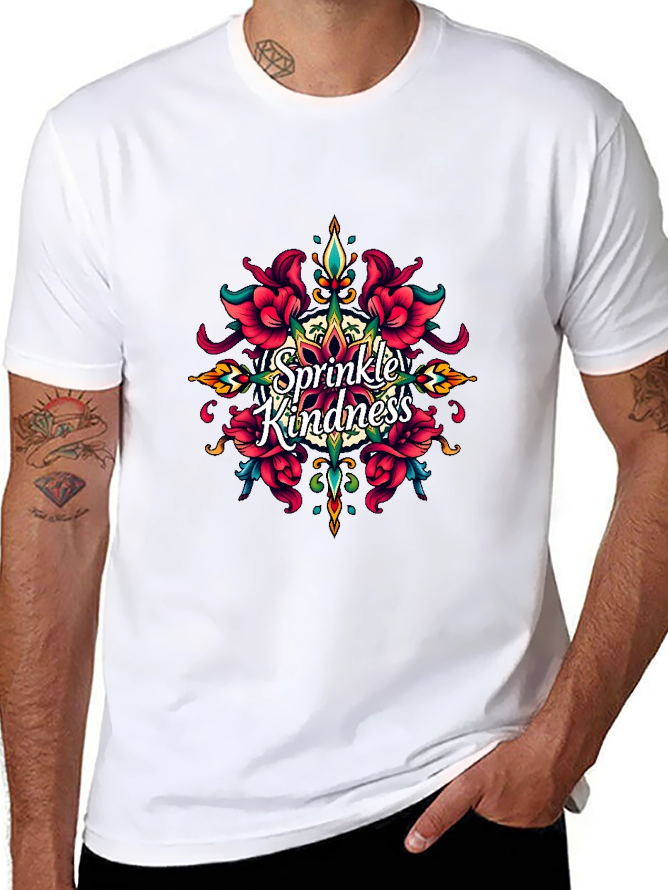 Sprinkle Kindness Black T-Shirt