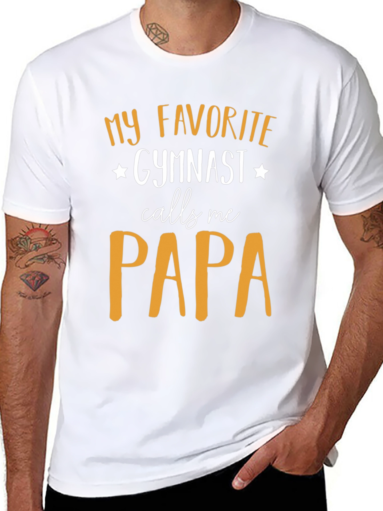 My Favorite Gymnast Calls Me Papa T-Shirt