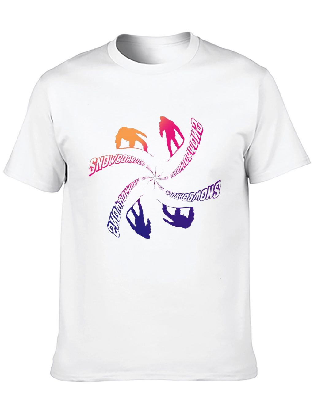 Snowboarder Graphic Tee - Cool Black T-Shirt