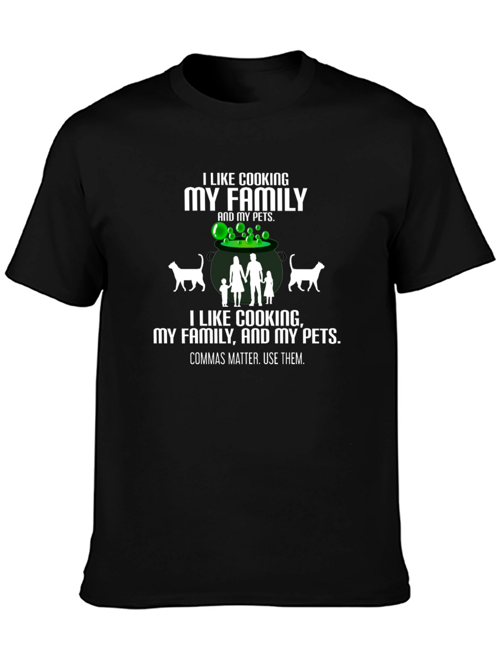 Funny Cooking Family Pets T-Shirt