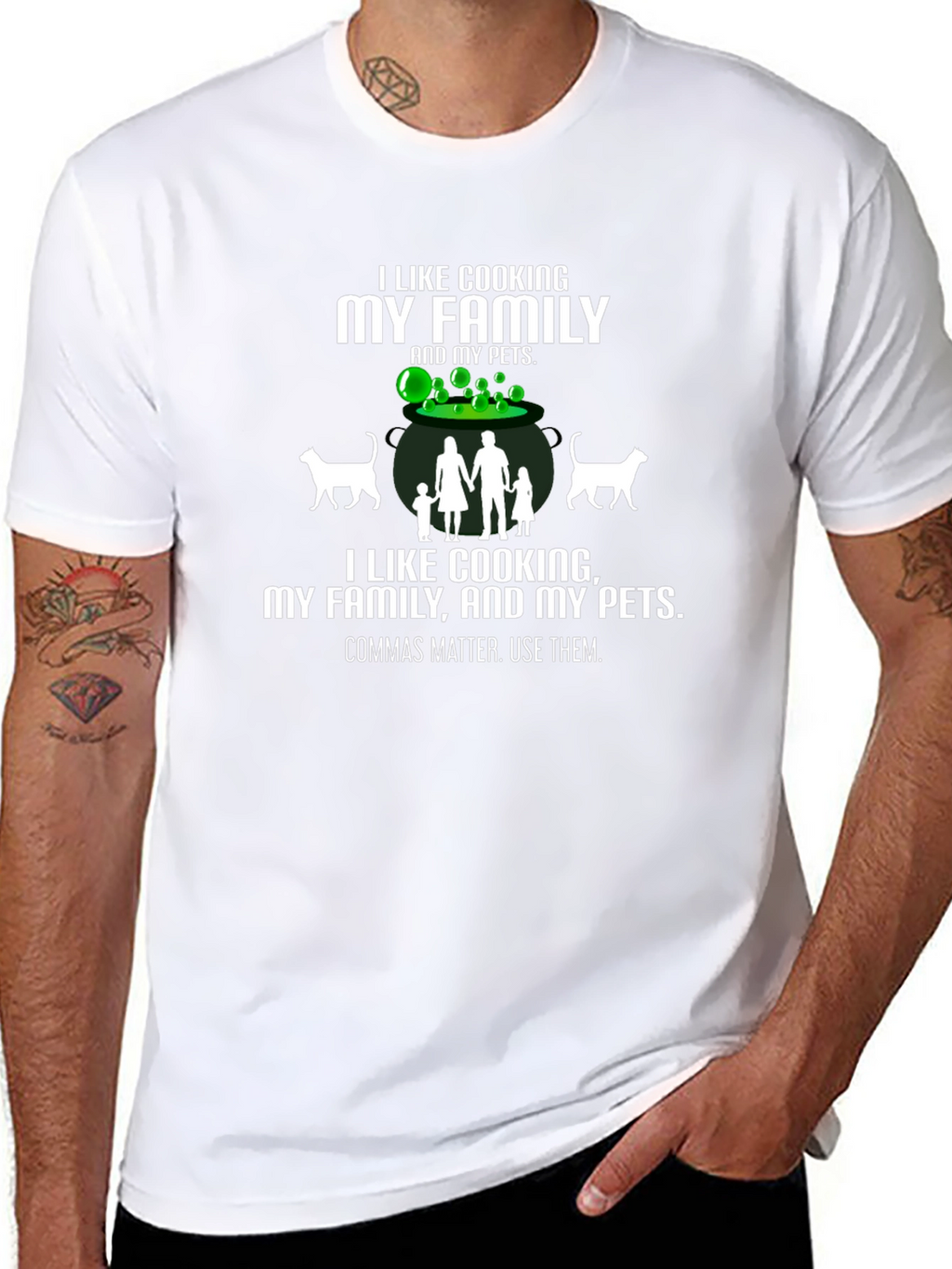 Funny Cooking Family Pets T-Shirt