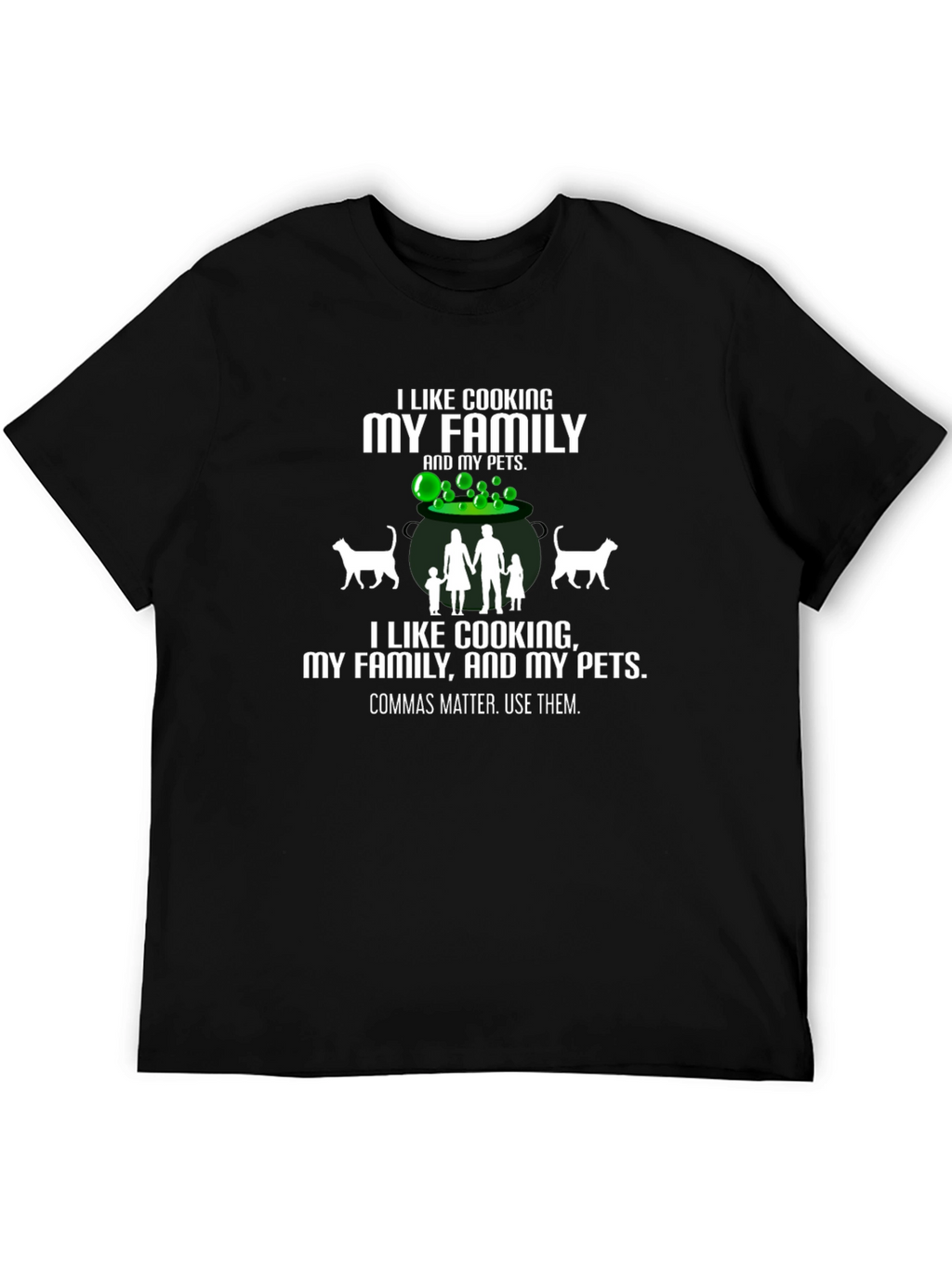 Funny Cooking Family Pets T-Shirt