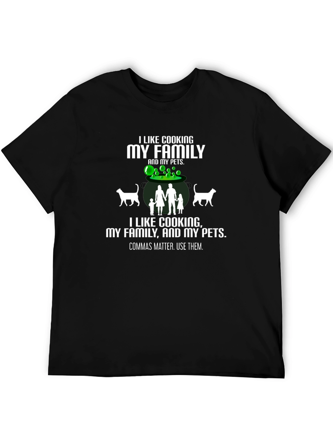 Funny Cooking Family Pets T-Shirt