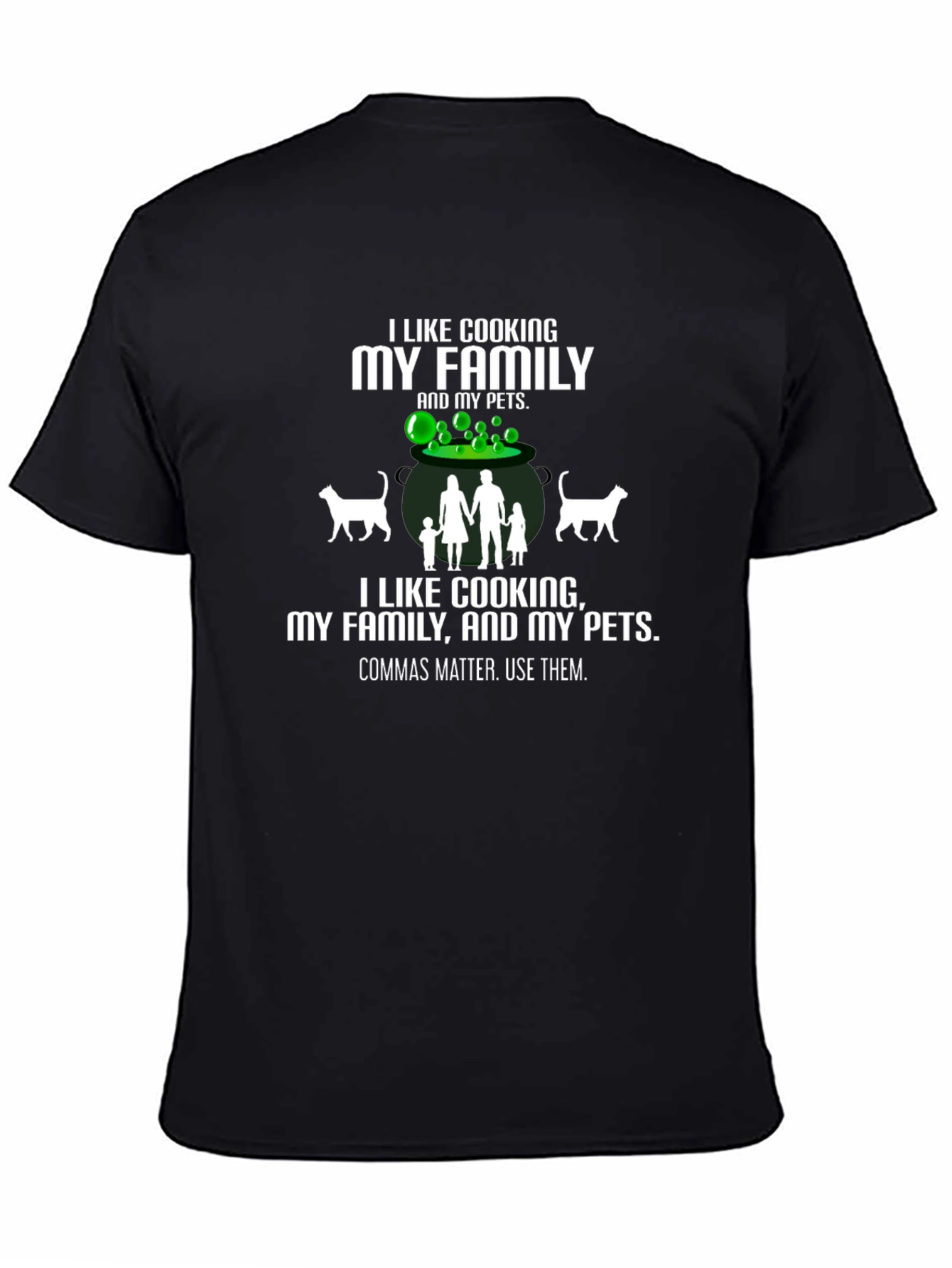 Funny Cooking Family Pets T-Shirt