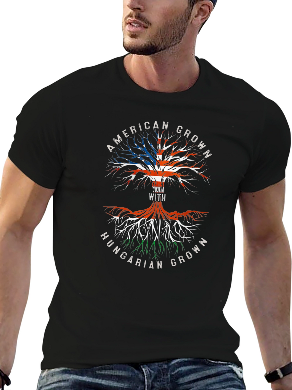 American Grown Hungarian Roots T-Shirt