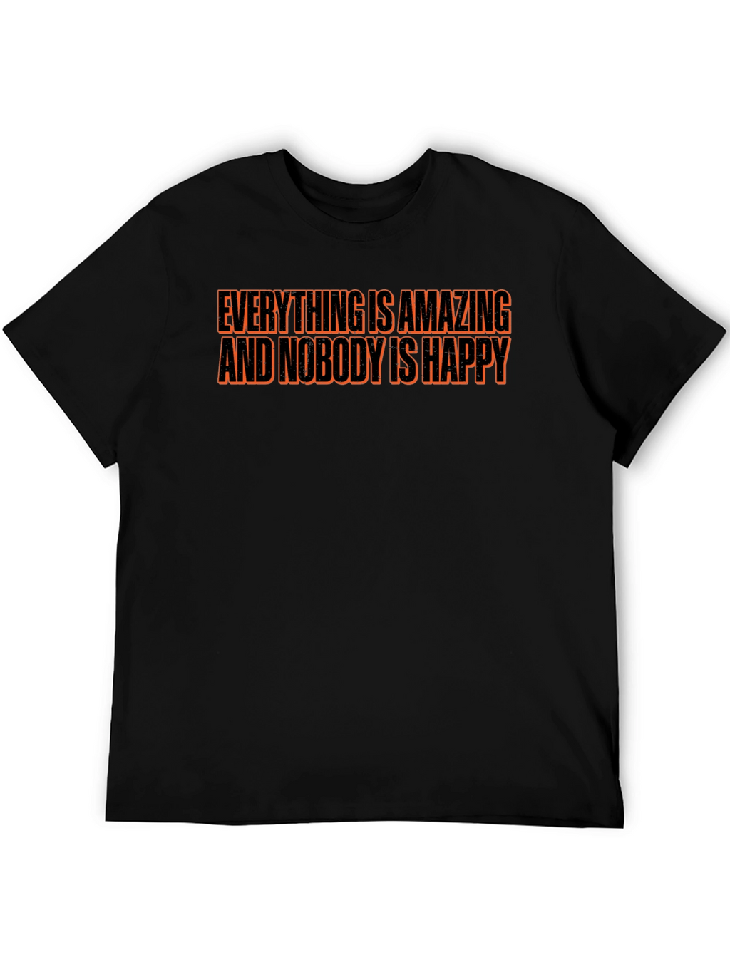 Everything is Amazing T-Shirt - Black Crew Neck Tee