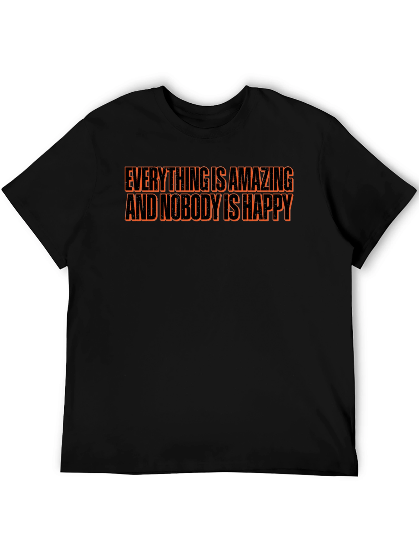 Everything is Amazing T-Shirt - Black Crew Neck Tee