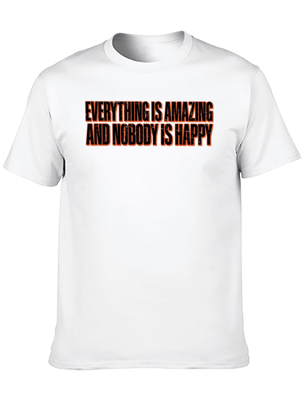 Everything is Amazing T-Shirt - Black Crew Neck Tee