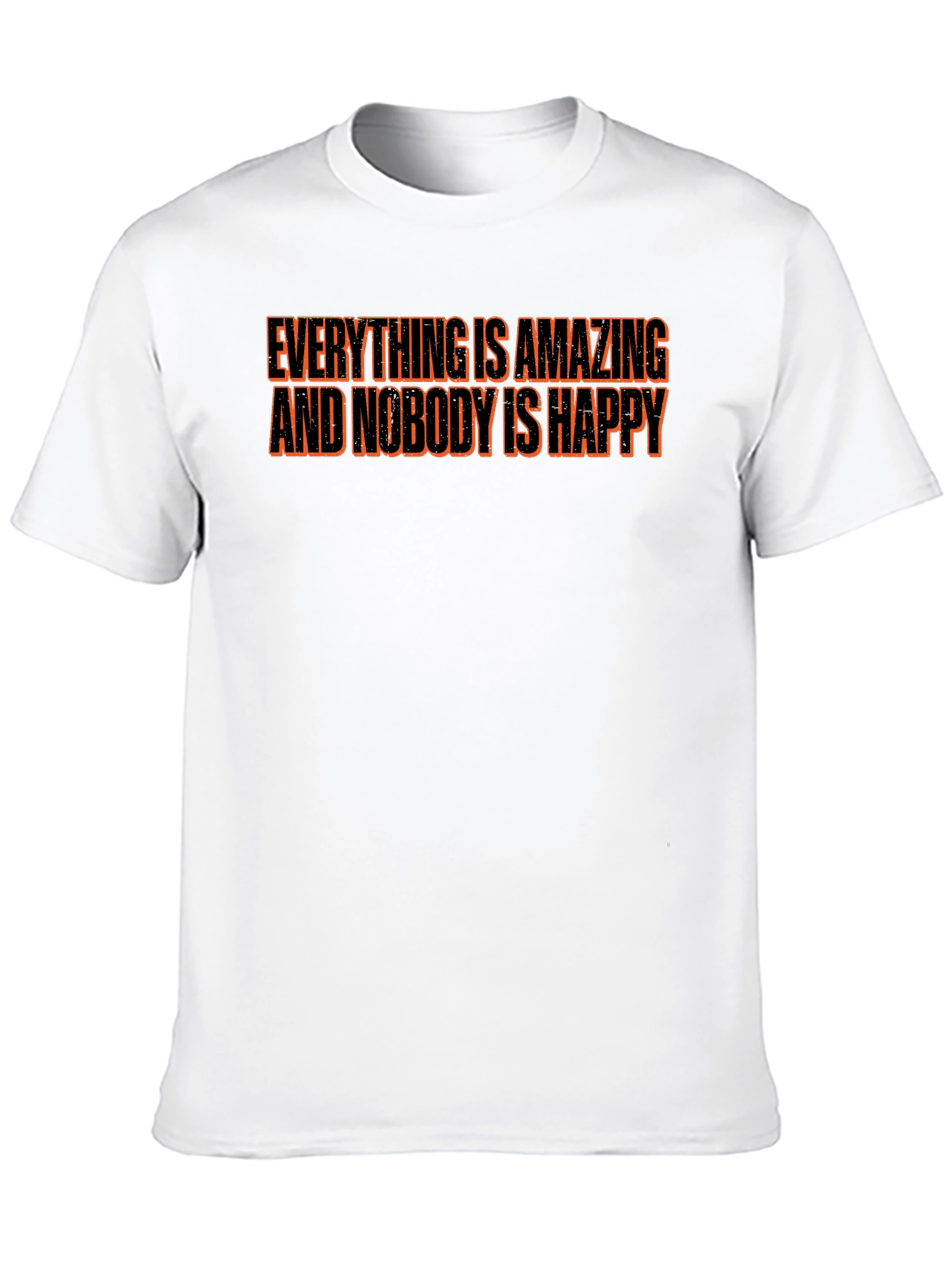 Everything is Amazing T-Shirt - Black Crew Neck Tee