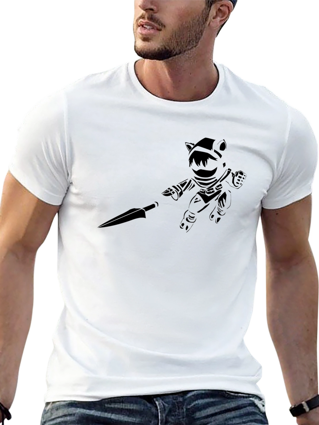 Mens Black Graphic Tee - League of Legends Teemo
