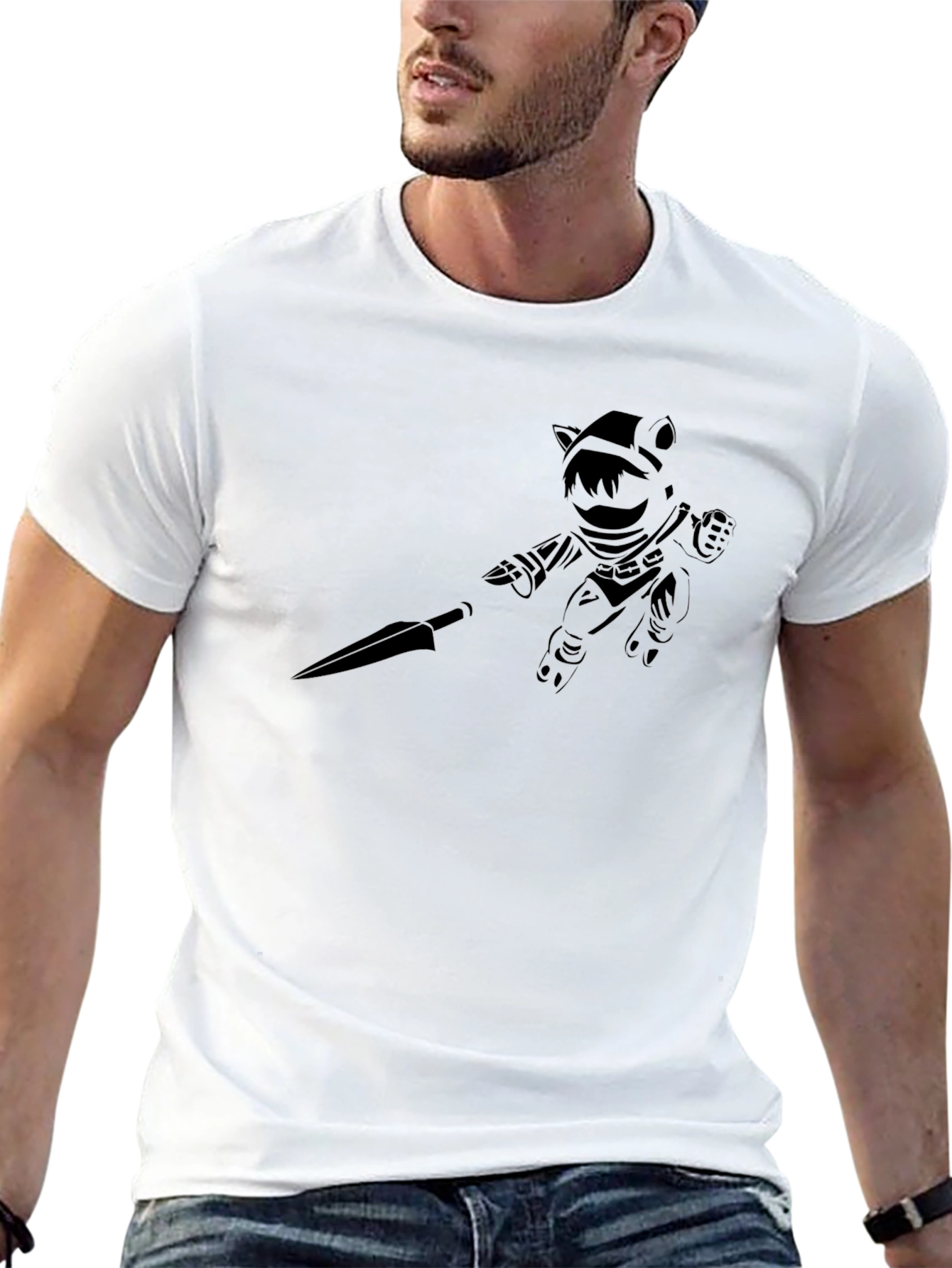 Mens Black Graphic Tee - League of Legends Teemo