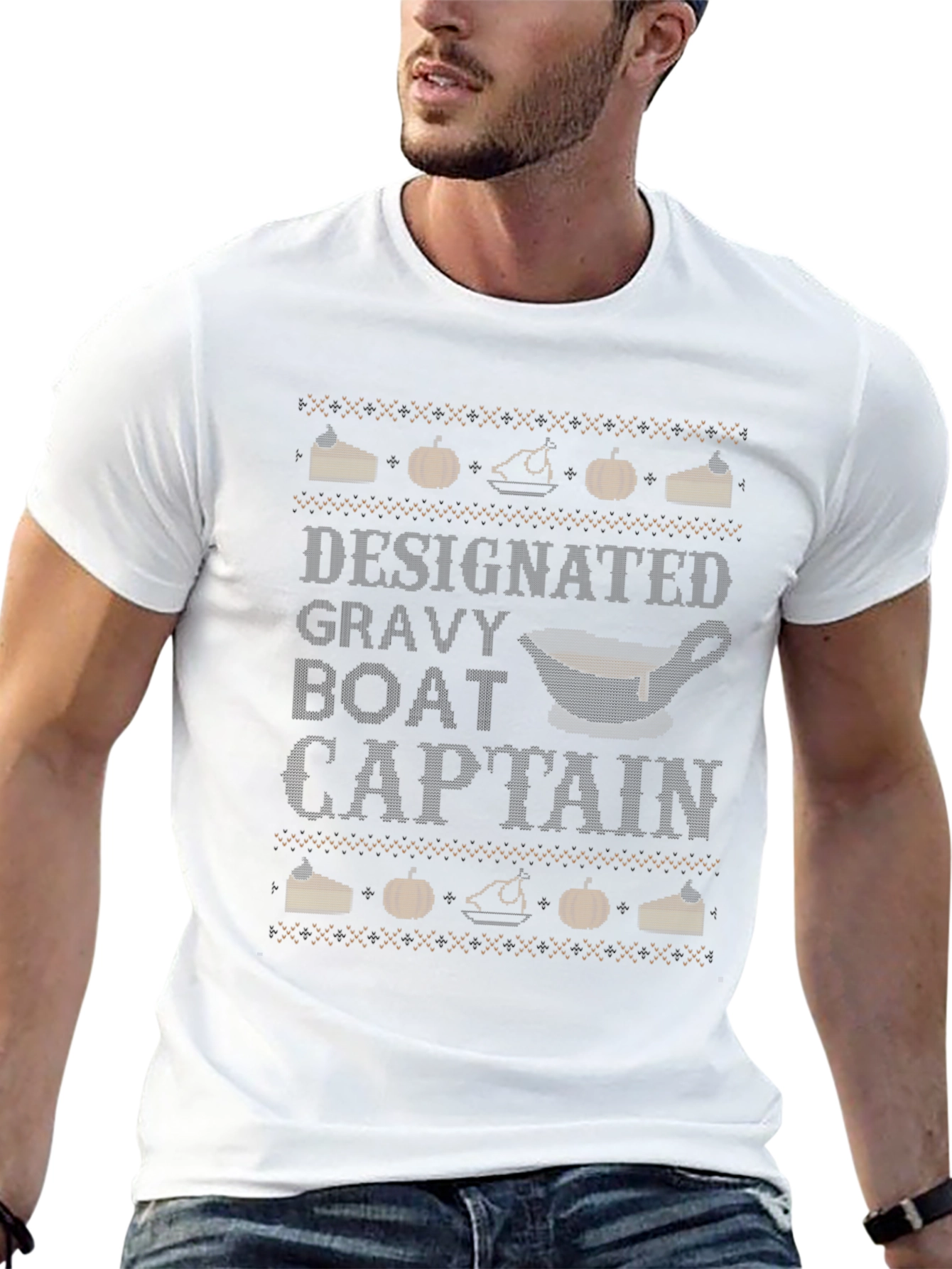 Designated Gravy Boat Captain Thanksgiving T-Shirt