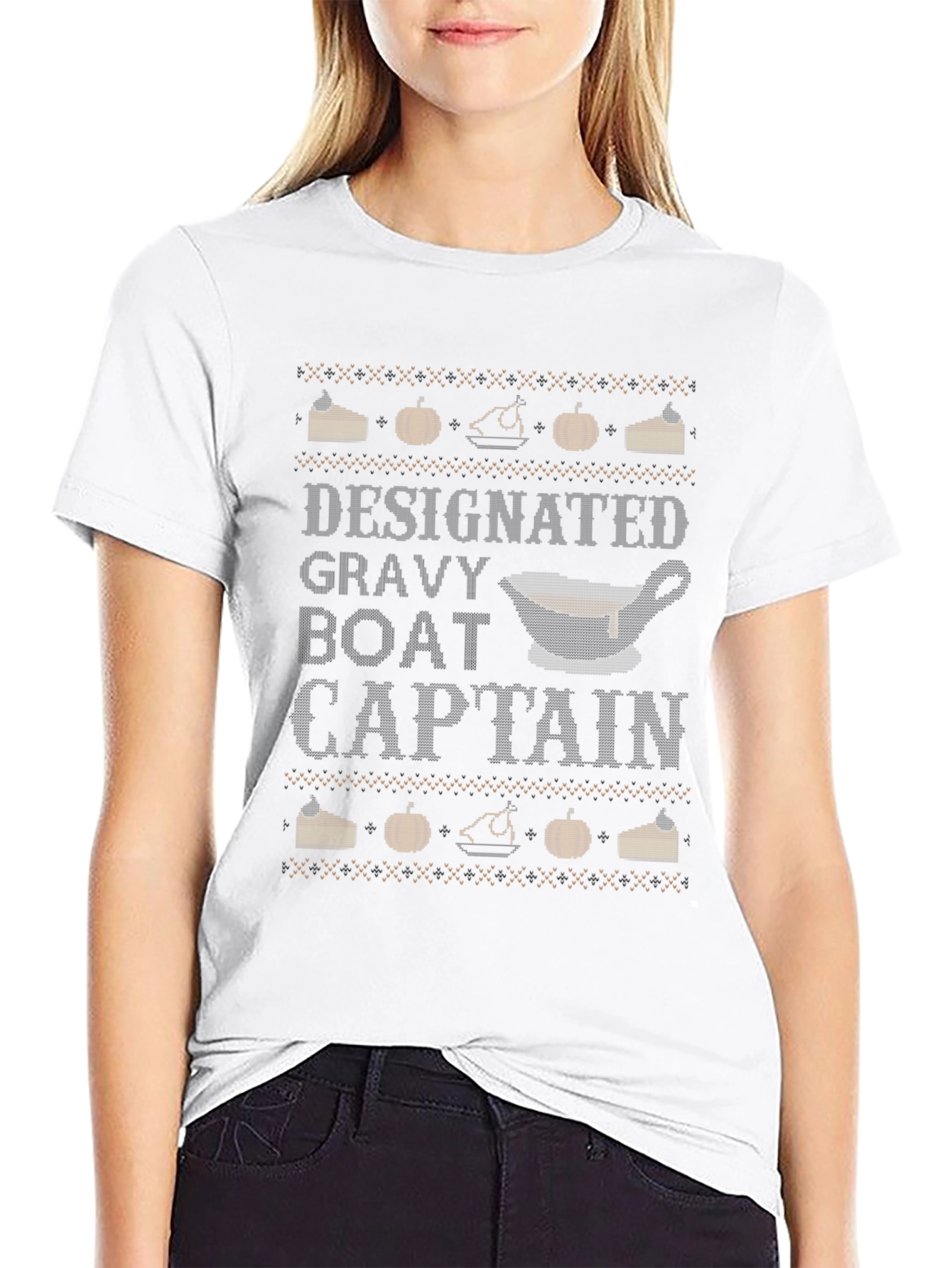 Designated Gravy Boat Captain Thanksgiving T-Shirt