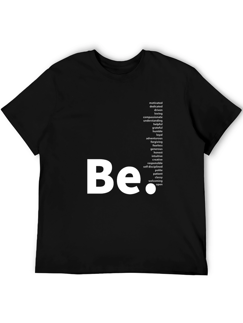 Be Positive Graphic Tee - Black T-Shirt