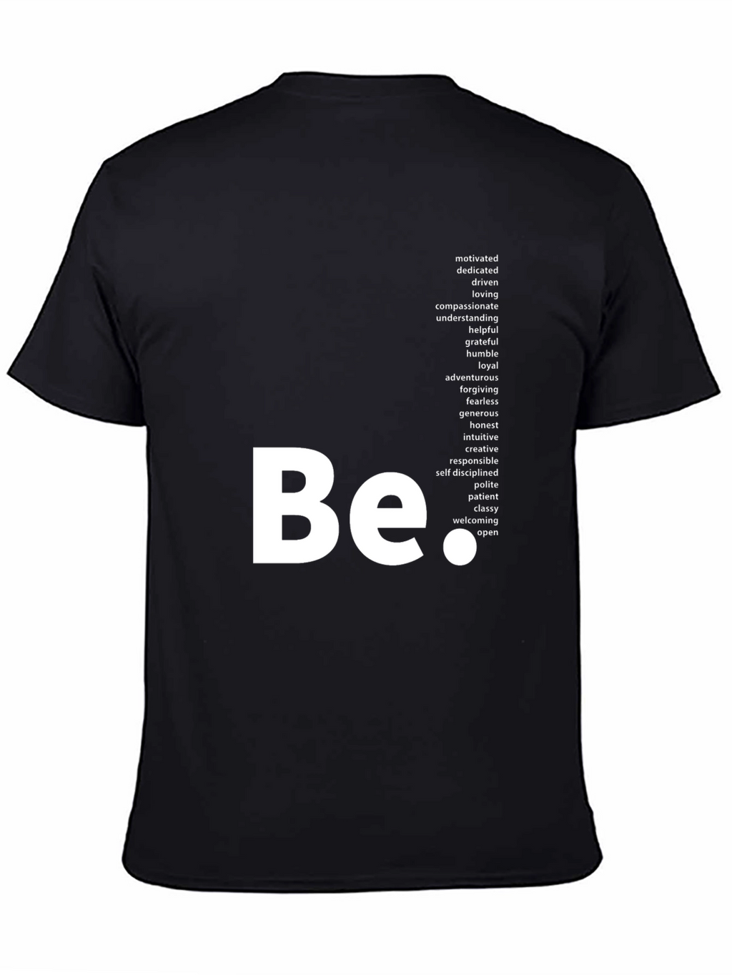 Be Positive Graphic Tee - Black T-Shirt