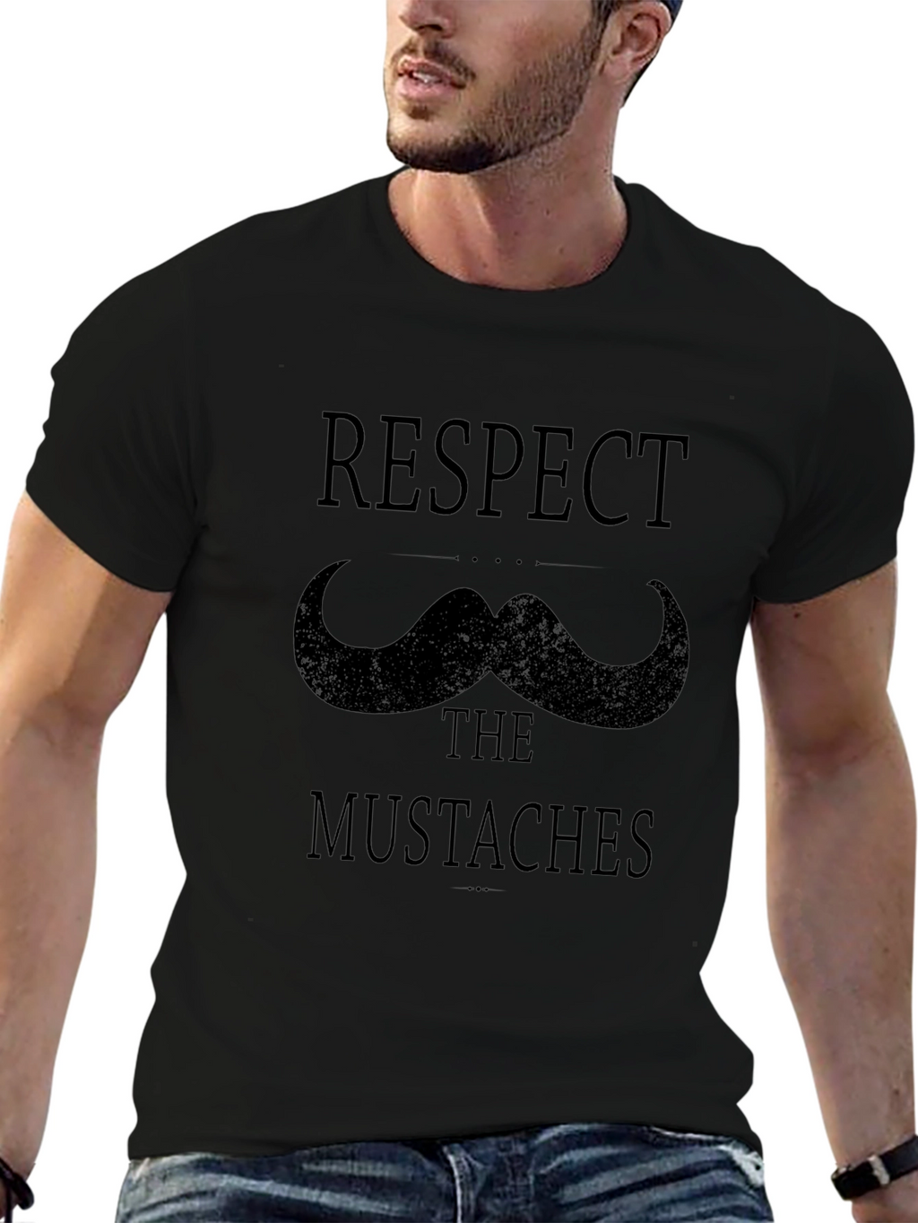 Respect the Mustaches Graphic Tee
