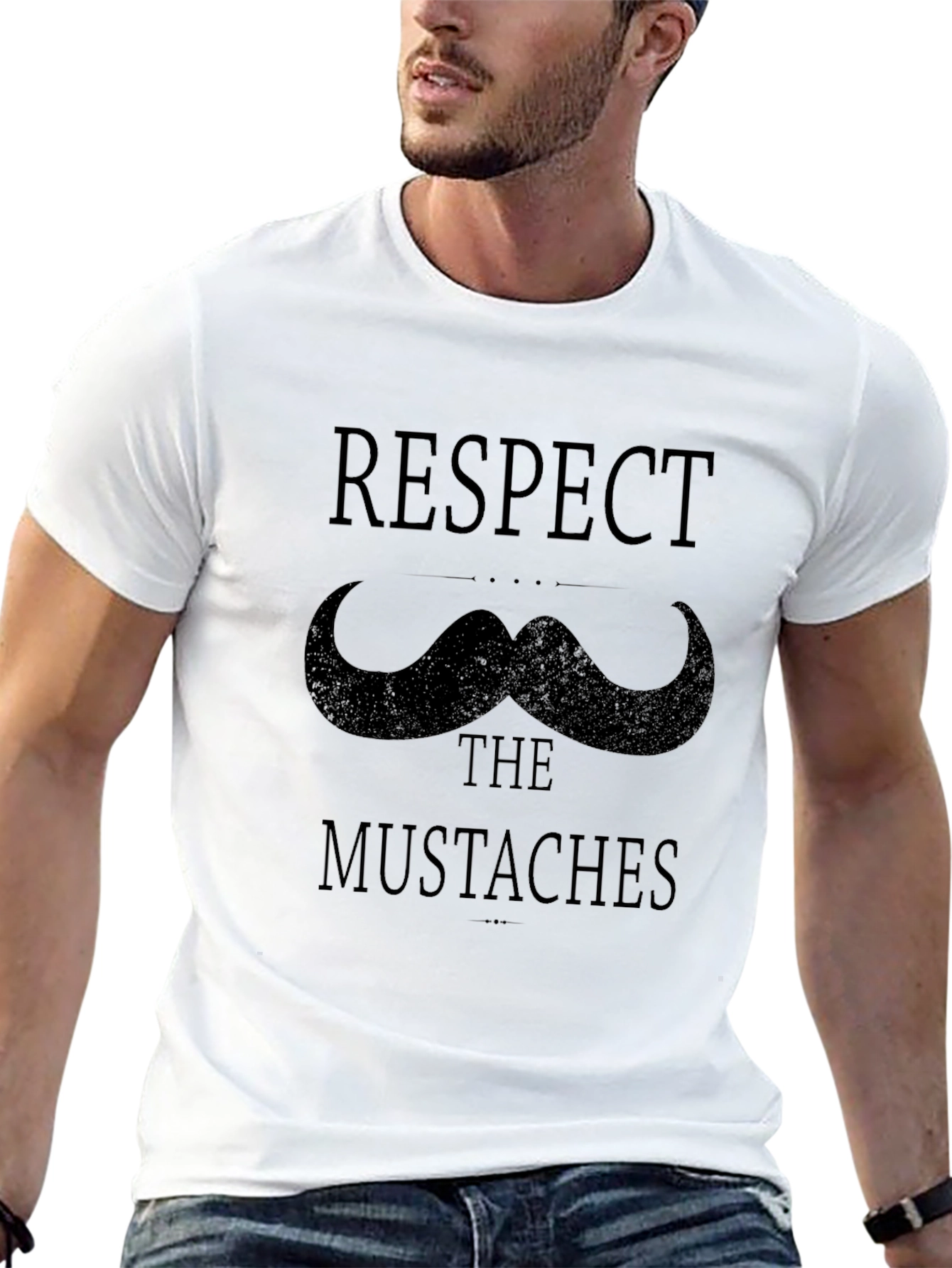 Respect the Mustaches Graphic Tee