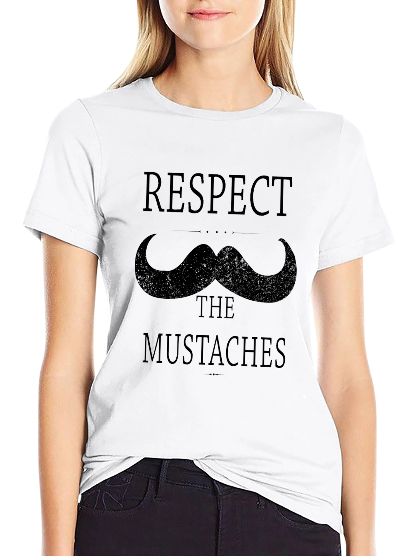 Respect the Mustaches Graphic Tee
