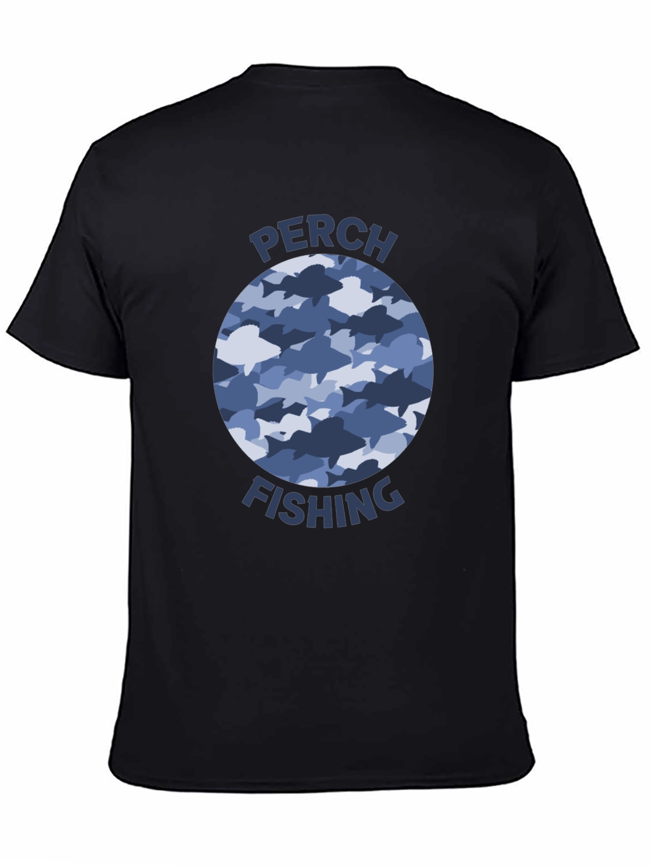 Perch Fishing T-Shirt: Fish Camo Design