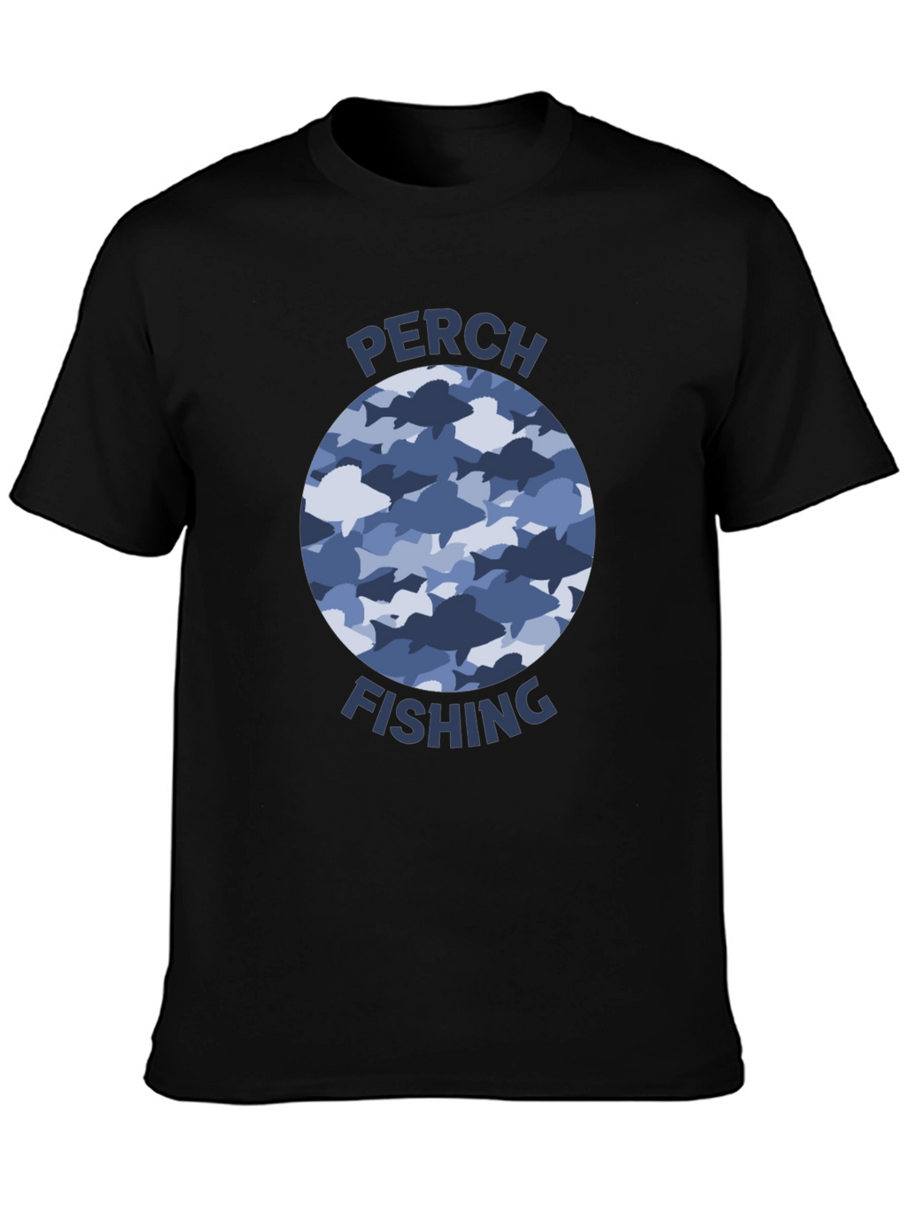 Perch Fishing T-Shirt: Fish Camo Design