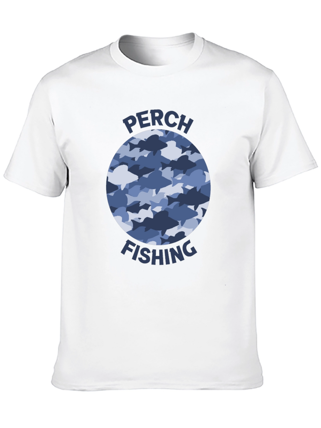 Perch Fishing T-Shirt: Fish Camo Design